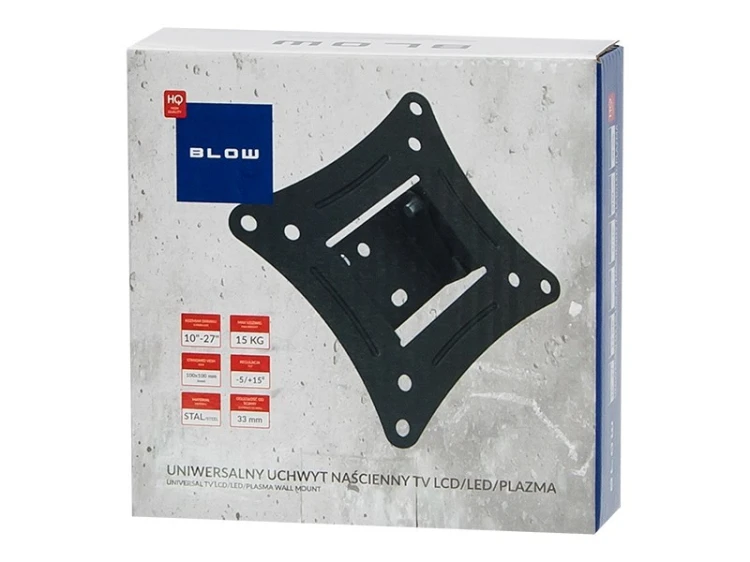 Uchwyt ścienny do monitora BLOW 76-852# (ścienne, Uchylny; 10" - 25"; max. 20kg)