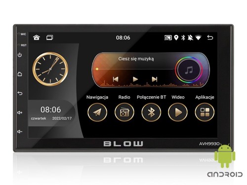 BLOW RADIO AVH-9930 2DIN 7" GPS ANDROID