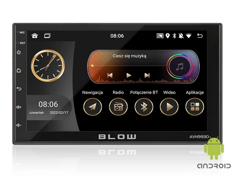 BLOW RADIO AVH-9930 2DIN 7" GPS ANDROID