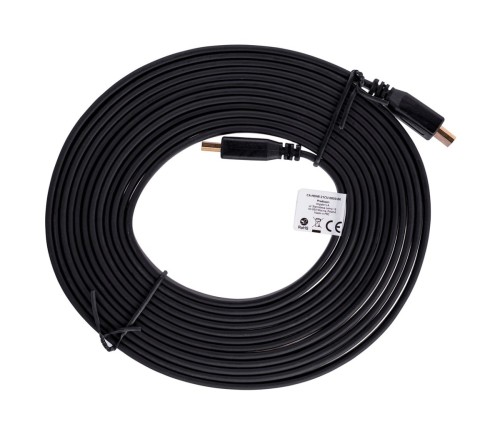 Kabel Lanberg CA-HDMI-21CU-0050-BK (HDMI M - HDMI M; 5m; kolor czarny)