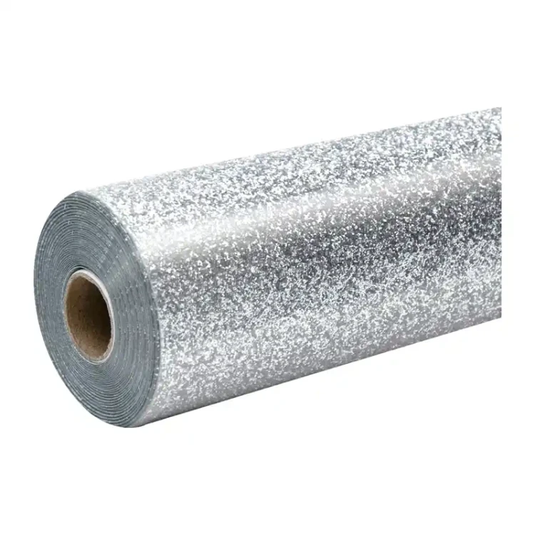 Folia termotransferowa HTVRONT Glitter 30.5cm x 90cm (srebrna)