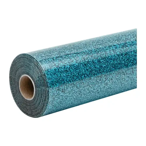 Folia termotransferowa HTVRONT Glitter 30.5cm x 90cm (niebieska)