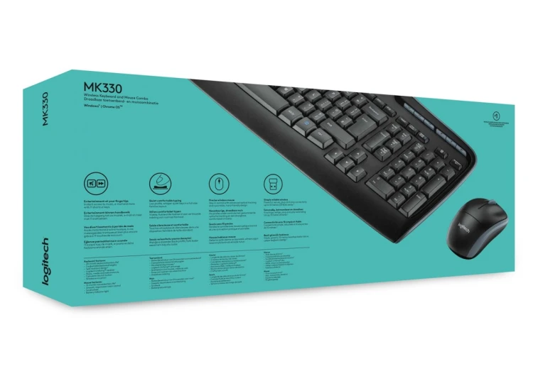 ZESTAW LOGITECH WIRELESS COMBO MK330 BEZPRZEWODOWY