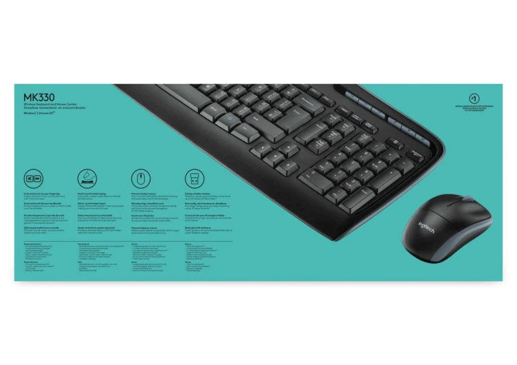 ZESTAW LOGITECH WIRELESS COMBO MK330 BEZPRZEWODOWY