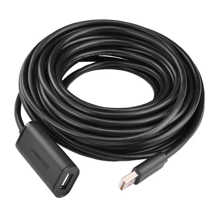 Kabel UGREEN US121 USB-A-USB-A 5m aktywny (czarny)