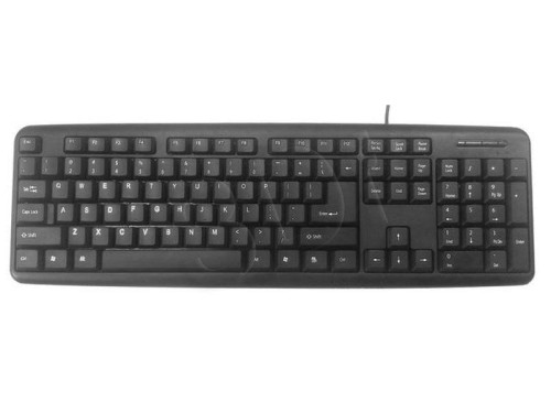 Klawiatura GEMBIRD KB-U-103 (USB 2.0; (US); kolor czarny)