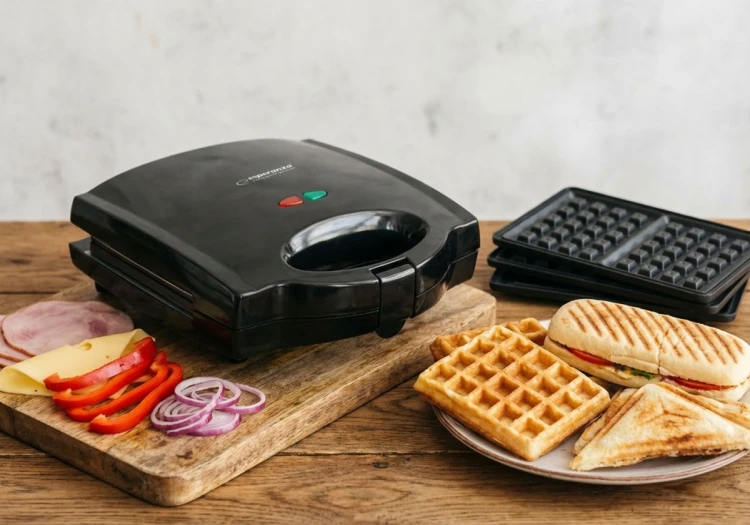 Opiekacz do kanapek Esperanza Portabella EKT006K (700W; kolor czarny)