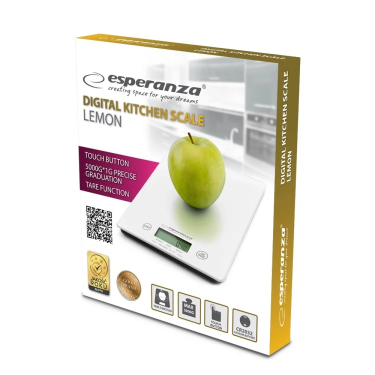Waga kuchenna Esperanza Lemon EKS002W (kolor biały)