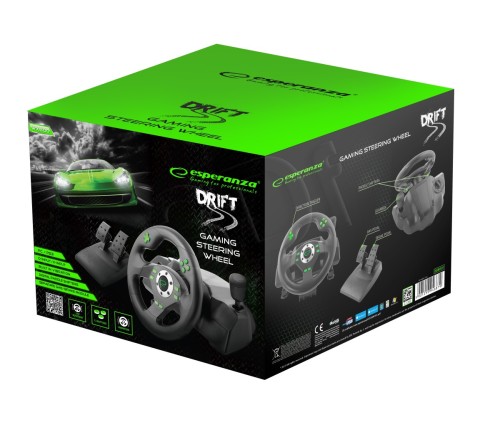 Kierownica Esperanza Drift EGW101 (PC, PS3; kolor czarny)