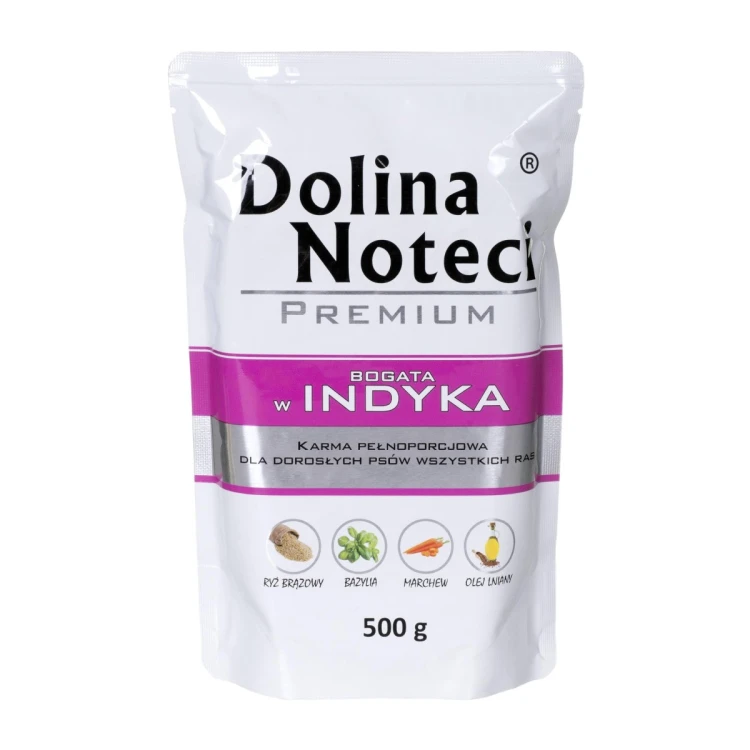 DOLINA NOTECI Premium bogata w indyka - mokra karma dla psa - 500g