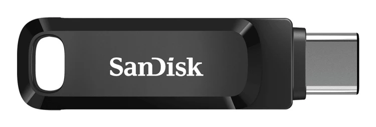 Pendrive SanDisk Ultra Dual GO SDDDC3-128G-G46 (128GB; USB 3.0, USB-C; kolor czarny)