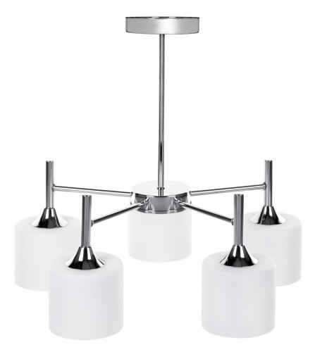 Żyrandol klasyczna lampa sufitowa wisząca Activejet MIRA Chrom 5xE27 do salonu