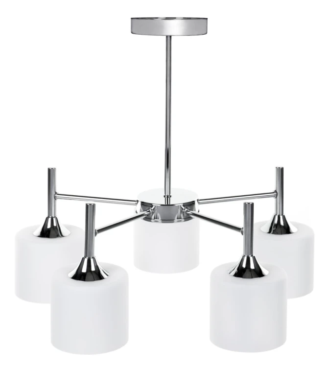 Żyrandol klasyczna lampa sufitowa wisząca Activejet MIRA Chrom 5xE27 do salonu