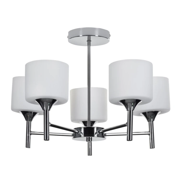 Żyrandol klasyczna lampa sufitowa wisząca Activejet MIRA Chrom 5xE27 do salonu