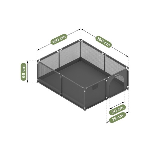 Kojec dziecięcy Cozy 25 Graphite - 150 cm