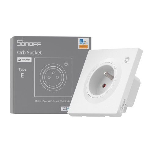 Inteligentne gniazdko ścienne Sonoff WS01TPE-E WiFi (typ E)
