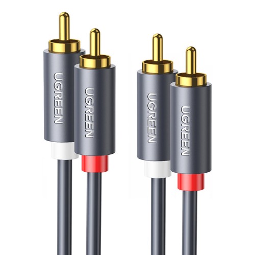 Przewód 2x RCA (Cinch) do 2x RCA (Cinch) UGREEN AV104 2m (czarny)