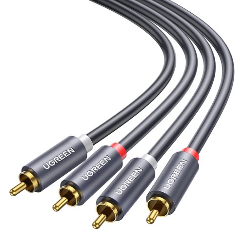 Kabel UGREEN AV104 2xRCA-2xRCA 1m (czarny)