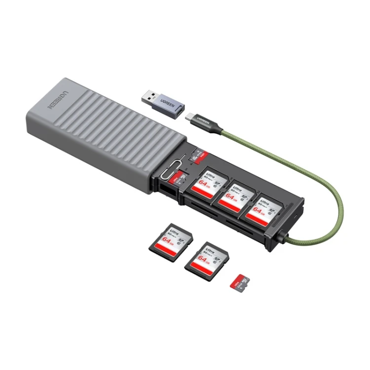 Czytnik kart UGREEN CM856 USB/USB-C SD/microSD