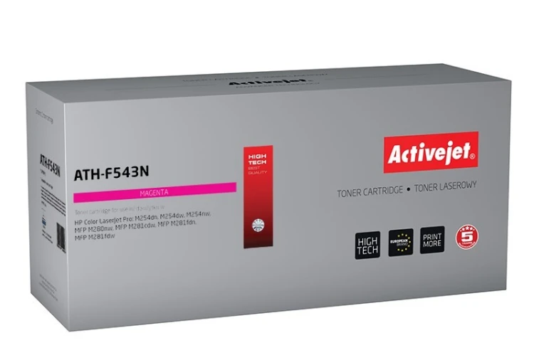 Activejet ATH-F543N Toner (zamiennik HP 203A HP203A CF543A; CRG 054 M CRG054;Supreme; 1300 stron; purpurowy)