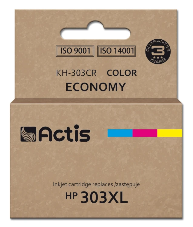 Actis KH-303CR Tusz (zamiennik HP 303XL T6N03AE; Premium; 18ml; 415 stron;  kolorowy)