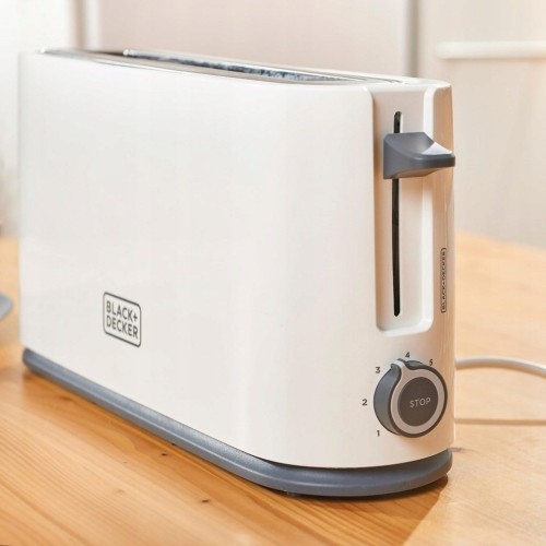 Toster Black+Decker BXTO1001E 1000W | 7 poziomów opiekania | system centrowania | 38 x 260 mm
