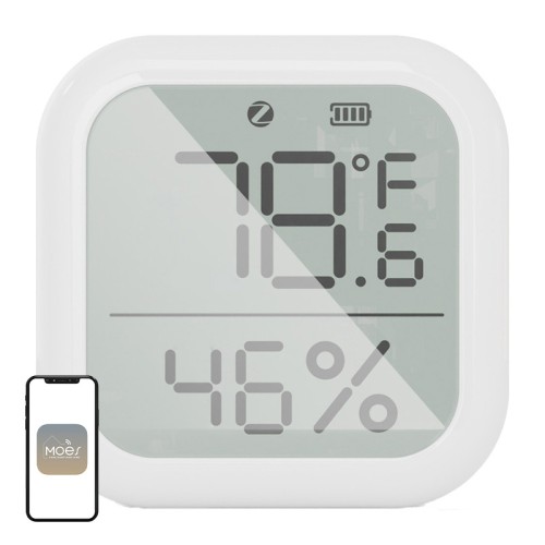 Czujnik temperatury i wilgotności MOES ZSS-KB-TH-LF-C ZigBee LCD