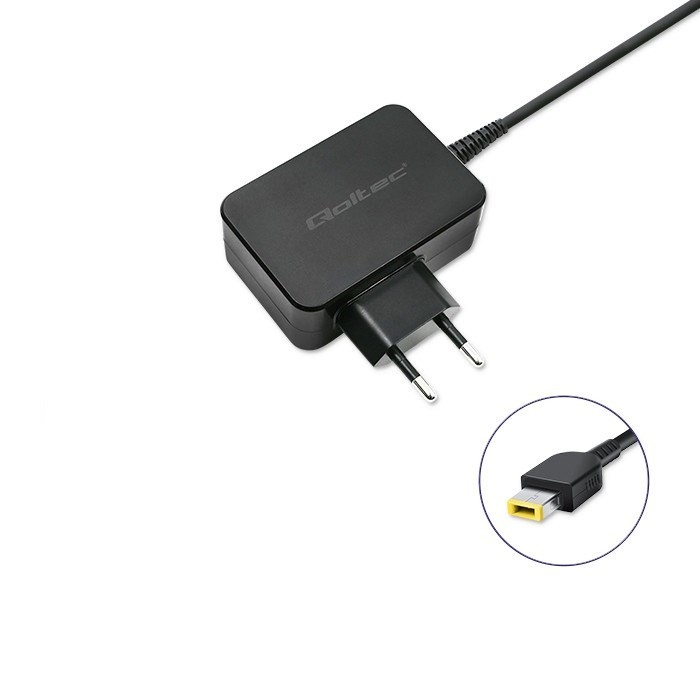QOLTEC ZASILACZ DO LENOVO 45W | 20V | 2.25A | SLIM TIP+PIN