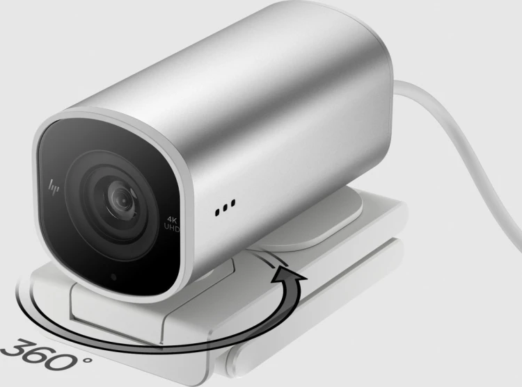 Kamera internetowa HP 960 4K Streaming Webcam USB srebrna 695J6AA