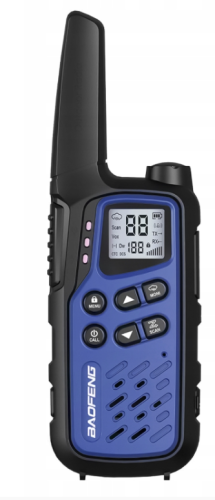 Krótkofalówka Baofeng BF-T25E niebieska, 2 sztuki