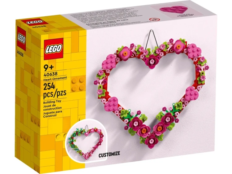 LEGO Okolicznościowe 40638 - Ozdoba w kształcie serca