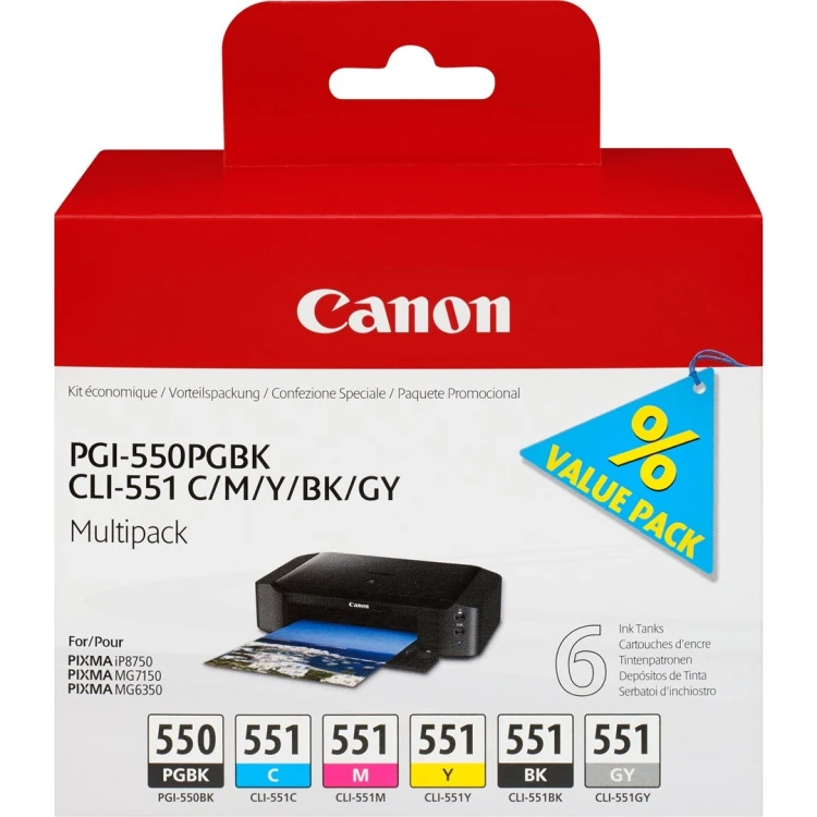 Canon PGI-550/CLI-551 / 6496B005 Multipack