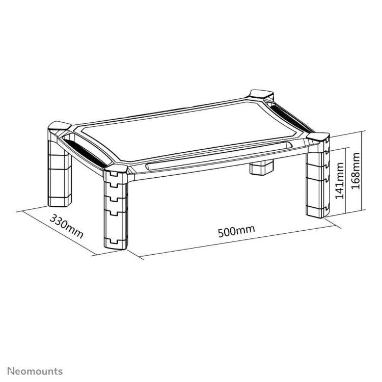 Neomounts NSMONITOR20 uchwyt / stojak do monitorów 81,3 cm (32") Czarny Biurko