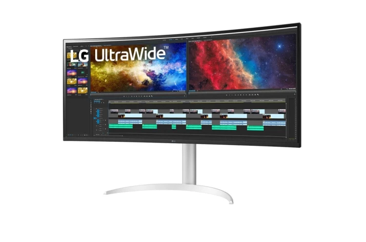 LG 38BQ85C-W monitor komputerowy 95,2 cm (37.5") 3840 x 1600 px Quad HD+ Biały