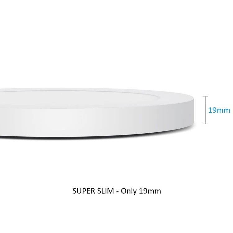Panel plafon LED 7in1 podtynkowy natynkowy ultra slim 30W 3 kolory (WW, NW, CW)  Led4U LD142 mikrofala wbudowany zasilacz