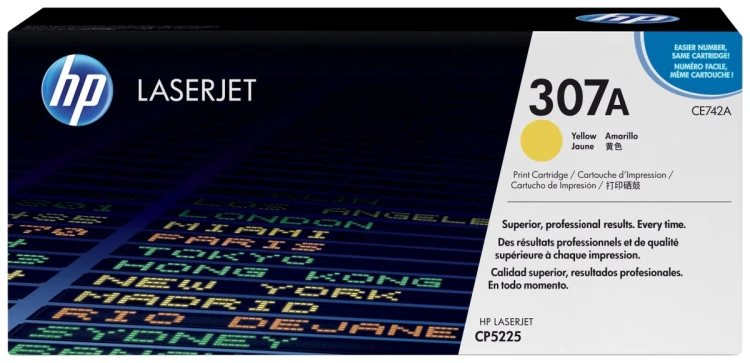 HP 307A oryginalny wkład z żółtym tonerem LaserJet