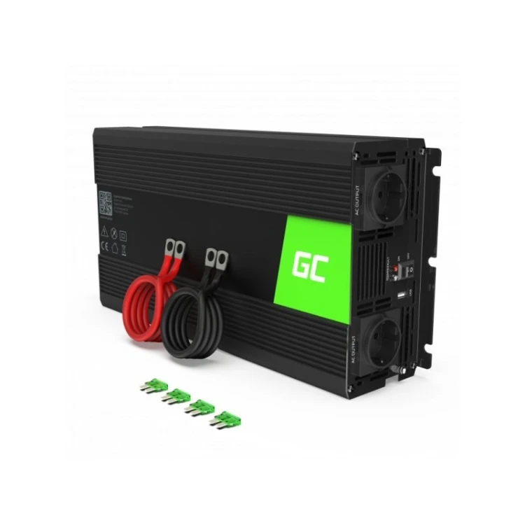 GREEN CELL PRZETWORNICA INV21 24V-230V 3000W/6000W CZYSTA SINUSOIDA