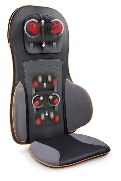 Nakładka masująca akupresura Medisana MC 825 beżowa masaż Shiatsu | 3 poziomy intensywności | funkcja czerwonego swiatła | 425 x 1100 mm