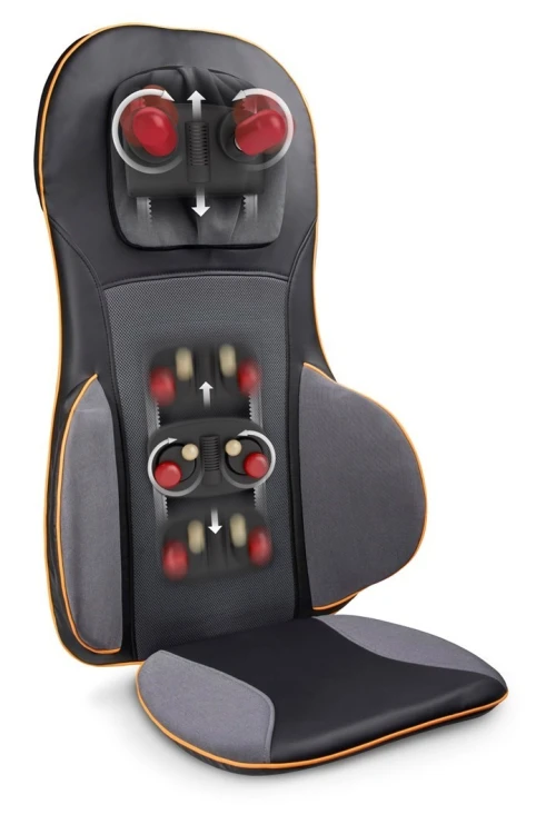 Nakładka masująca akupresura Medisana MC 825 beżowa masaż Shiatsu | 3 poziomy intensywności | funkcja czerwonego swiatła | 425 x 1100 mm