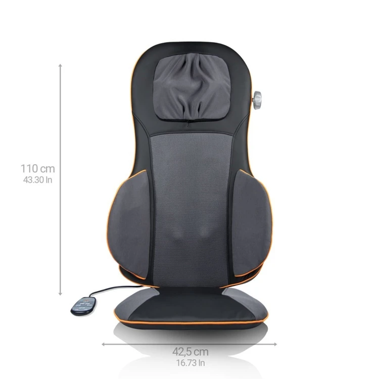 Nakładka masująca akupresura Medisana MC 825 beżowa masaż Shiatsu | 3 poziomy intensywności | funkcja czerwonego swiatła | 425 x 1100 mm