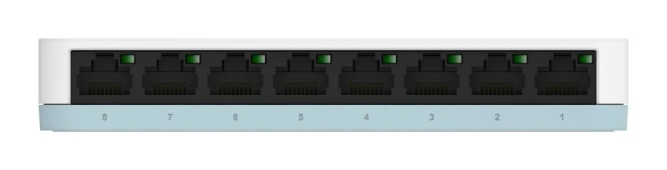 D-Link DGS-1008D/E łącza sieciowe Nie zarządzany Gigabit Ethernet (10/100/1000) Czarny