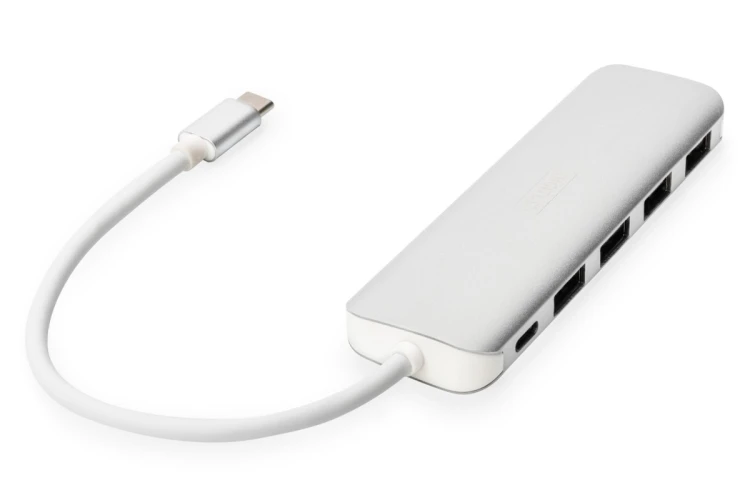 Digitus 4-portowy hub USB Type-C™ (USB 3.0) + PD