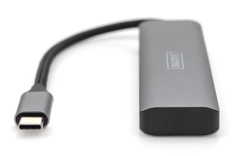 Digitus Koncentrator USB-C 4-portowy, 2 x USB A i 2 x USB-C