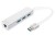HUB 3-portowy USB 3.0 SuperSpeed z LANGigabit LAN adapter, aluminium