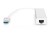 HUB 3-portowy USB 3.0 SuperSpeed z LANGigabit LAN adapter, aluminium