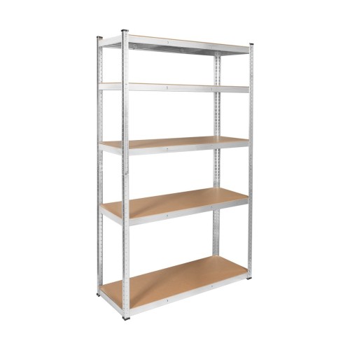 Regał metalowy magazynowy 205x120x45 srebrny Rebel RB-1253