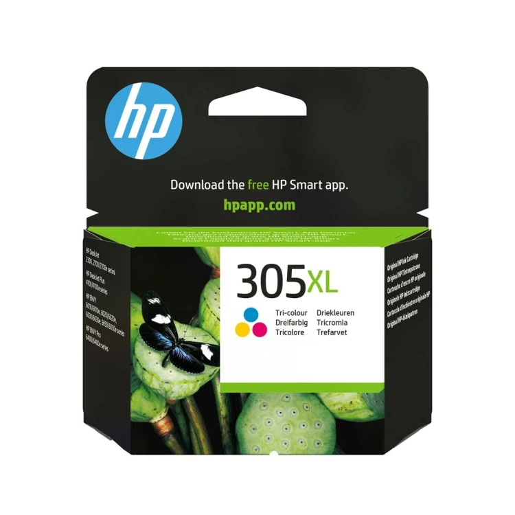 HP Oryginalny trójkolorowy wkład atramentowy o dużej wydajności 305XL