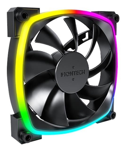 Wentylator Montech AX120 PWM ARGB, 3 szt., - 120mm