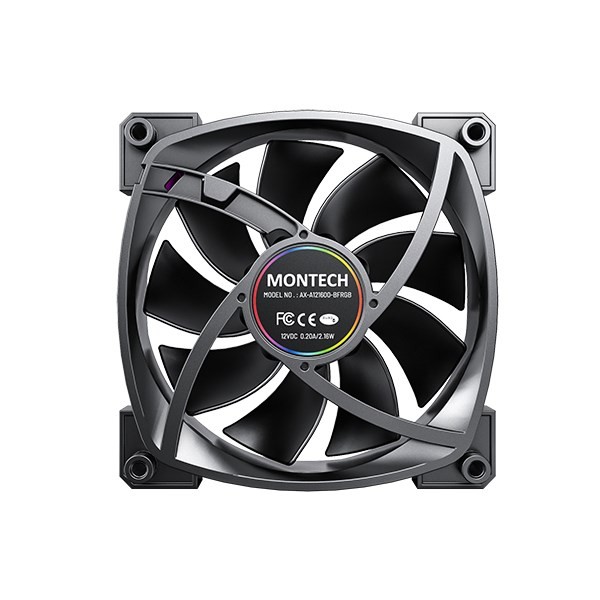 Wentylator Montech AX120 PWM ARGB, 3 szt., - 120mm