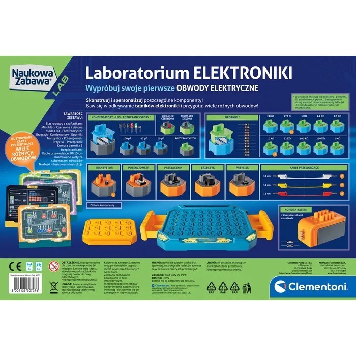 Clementoni Naukowa zabawa. Laboratorium elektroniki